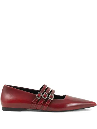 Vagabond Hermine Pointed-toe Buckled Ballet Flats