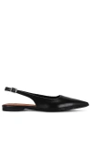 Vagabond Hermine Slingback Flats In 黑色