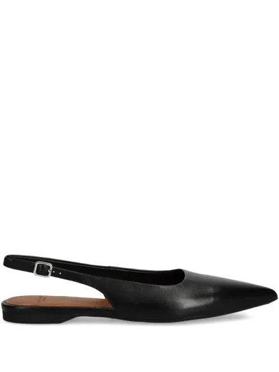 Vagabond Hermine Slingback Flats In Black