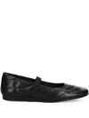 Vagabond Hillary Quilted Elastic-strap Ballet Flats In Black