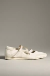 Vagabond Hillary Cross-strap Ballet Flats In White