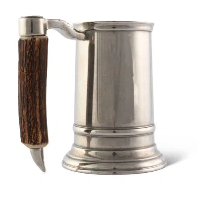 Vagabond House 10oz. Pewter Beer Mug In Brown;silver