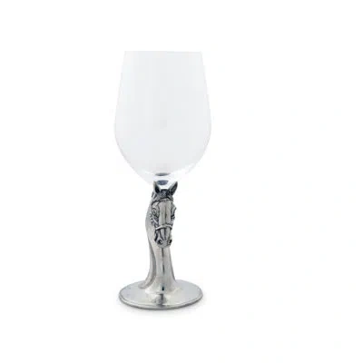Vagabond House 12oz. Stainless Steel White Wine Glass In Clear