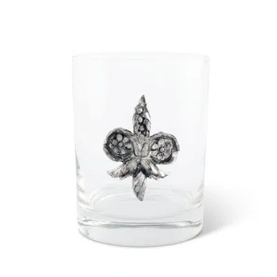 Vagabond House 8oz. Glass Highball Glass In Silver;clear