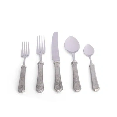 Vagabond House Arche Of Bees 5 Piece Flatware Set, Service For 1