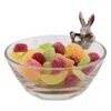 Vagabond House Bunny Dip/candy Bowl In Pewter