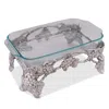 Vagabond House Elevated Grape 3-quart Pyrex Holder In Silver
