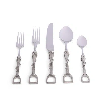 Vagabond House Equestrian 5 Piece Flatware Set, Service For 1