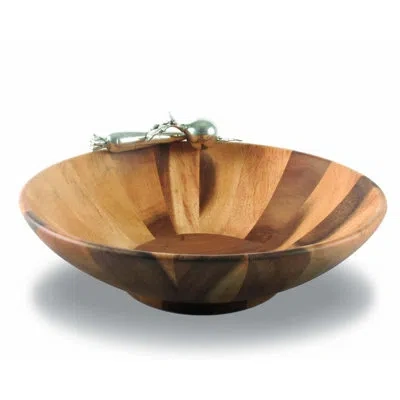 Vagabond House Farmer's Market Garden Veggie Salad Bowl In Brown