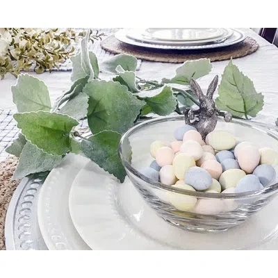Vagabond House Garden Friends Dessert Bowl In Gray;clear