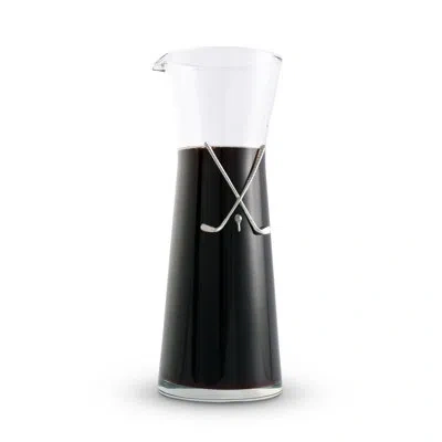 Vagabond House Glass Carafe In Silver