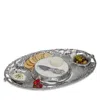 Vagabond House Grape 5 Piece Entertainment Tray In Silver
