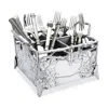 Vagabond House Grapevine Flatware Caddy In Silver