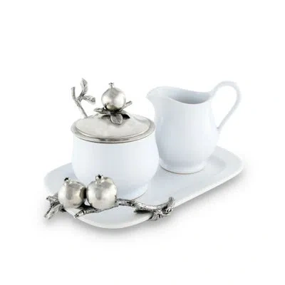 Vagabond House Harvest Sugar And Creamer Set In White