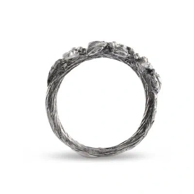 Vagabond House Holidays Pewter Napkin Ring In Silver