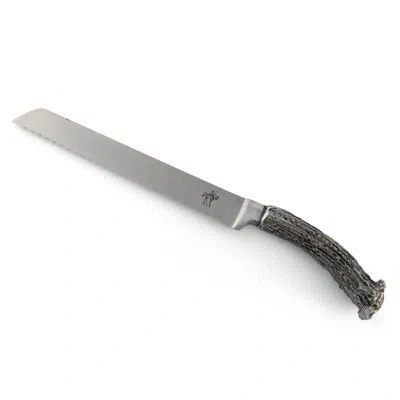 Vagabond House Lodge Serrated Bread Knife In Silver