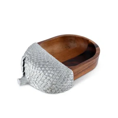 Vagabond House Majestic Forest Acorn Candy/nut Bowl In Brown