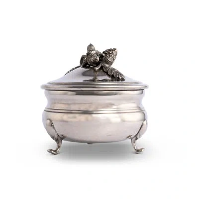 Vagabond House Majestic Forest Pewter Acorn Soup Bowl In Silver
