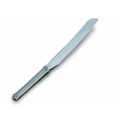 Vagabond House Majestic Forest Pewter Leaf Bread Knife In Silver
