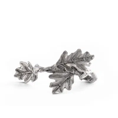Vagabond House Majestic Forest Pewter Oak Leaf Napkin Ring