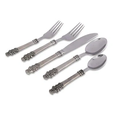 Vagabond House Medici Living 5 Piece Flatware Set, Service For 1