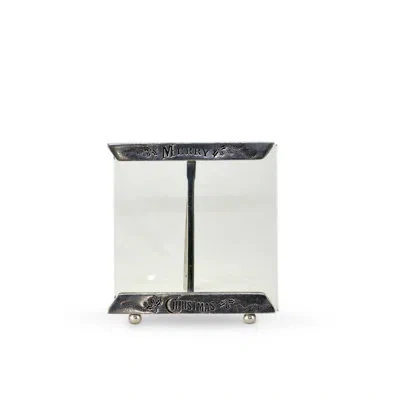 Vagabond House Merry Christmas Picture Frame In Silver