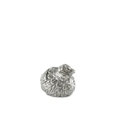 Vagabond House Morning Hunt Pewter Quail Place Setting Cheese Marker
