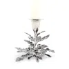 Vagabond House Oak Leaf Candle Holder In Pewter
