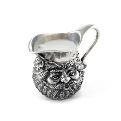 Vagabond House Pewter Santa Sugar Bowl In Silver