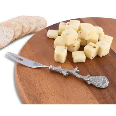 Vagabond House Sea And Shore Coral Pewter Dessert Fork