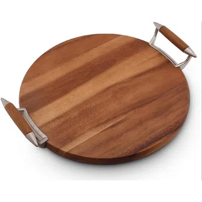 Vagabond House Tribeca Cheese Board And Platter With Handles In Brown