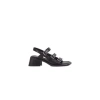 Vagabond 60mm Ines Buckle-detail Block-heel Sandals In Black