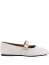 Vagabond Jolin Buckle-strap Ballet Flats In White