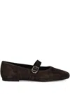 Vagabond Jolin Buckle-strap Ballet Flats In Brown