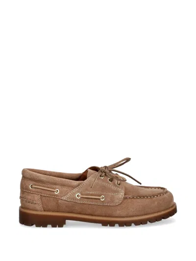 Vagabond Joslyn Lace-up Lug-sole Loafers In Animal Print