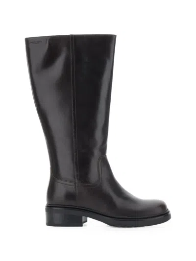 Vagabond Karlie Knee-high Leather Boots In Black