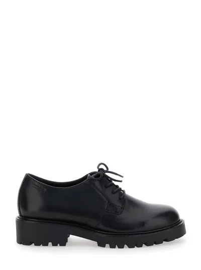 Vagabond Black 'kenova' Lace-up Derby Shoe