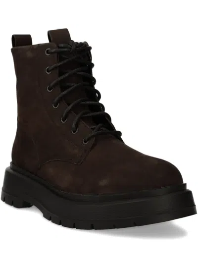 Vagabond Lace-up Platform Boots In Brown
