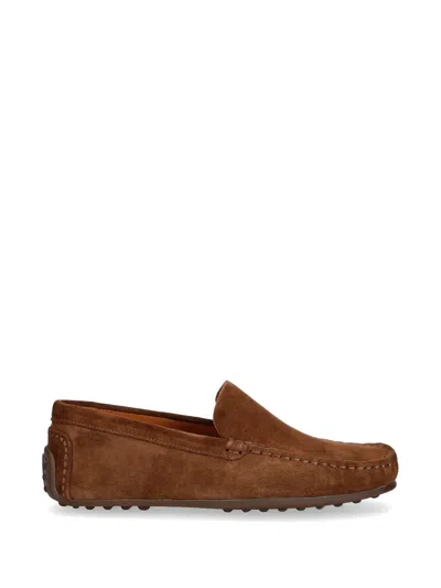 Vagabond Larissa Suede Slip-on Loafers In Brown
