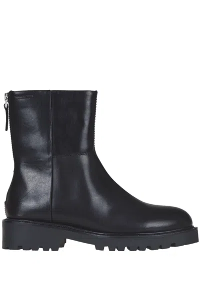 Vagabond Leather Ankle Boots In Black