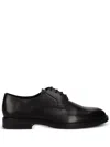 Vagabond Leather Derby Shoes In Black