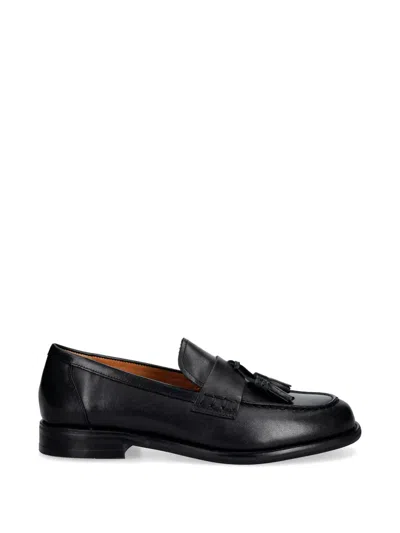 Vagabond Linn Tassel-detail Leather Loafers In Black