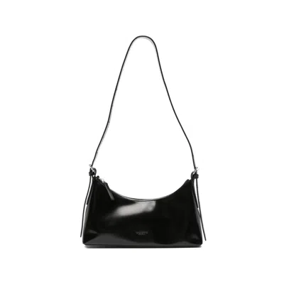 Vagabond Mini Bari Polished-finish Shoulder Bag In Black