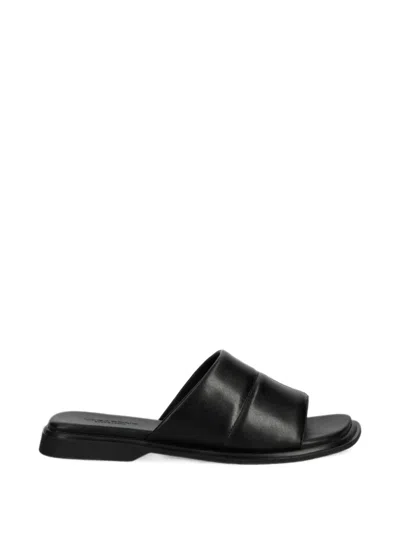 Vagabond Padded Square-toe Sandals In Black