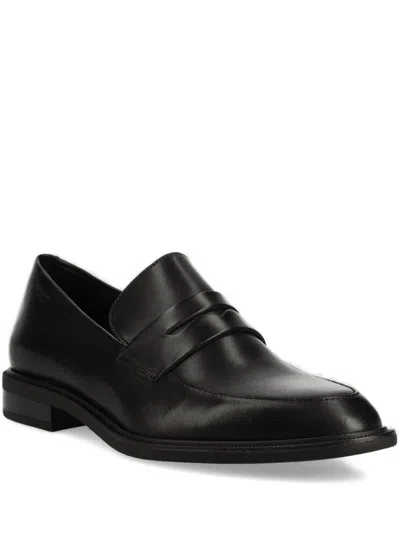 Vagabond Penny-strap Leather Loafers In Black