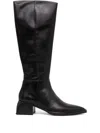 Vagabond Pointed-toe Block-heel Boots In Black