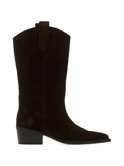 Vagabond Pointed-toe Western-style Boots In Multi