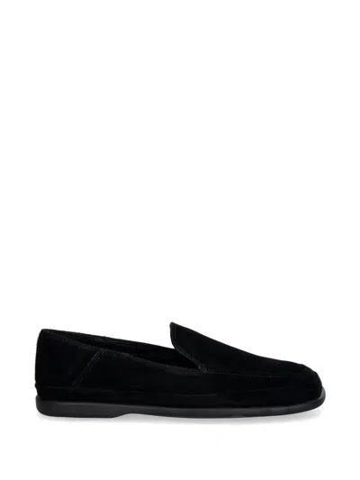 Vagabond Sammie Suede Loafers In Black