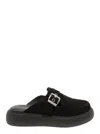 Vagabond 'blenda' Mules With A Buckle In Black