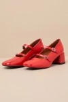 Vagabond Shoemakers Vagabond Vivian Mary Jane Heels In Red